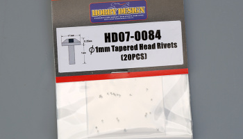 Tapered Head Rivets 1mm - Hobby Design