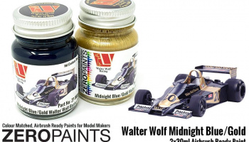 Walter Wolf Midnight Blue and Gold Paint Set 2x30ml - Zero Paints