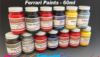 Ferrari/Maserati Rosso Fuoco SA Aperta 4 Paints 60ml - Zero Paints
