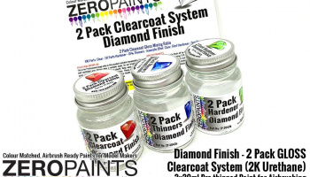 Diamond Finish - 2 Pack GLOSS Clearcoat System (2K Urethane) 3x30ml - Zero Paints