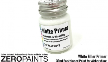 Airbrushing White Primer/Micro Filler 30ml - Zero Paints