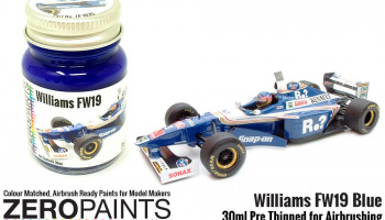 Williams FW19 Blue Paint 30ml - Zero Paints