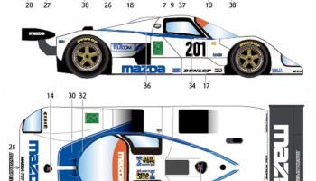 Mazda 767 #201, #202 LM 1988 for Hasegawa - Studio27