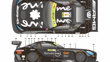 Mercedes AMG GT3 GT Cup Macau 18 #1 - SKDecals - SKDecals