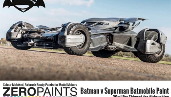 Batman v Superman Batmobile Metallic Grey Paint - 30ml - Zero Paints