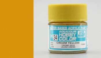 Hobby Color H 034 - Cream Yellow - Krémově žlutá - Gunze