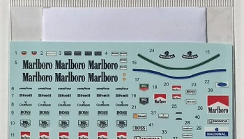 McLaren Marlboro A. Senna Figure & Pit Crew Decal for Tamiya - Decalpool