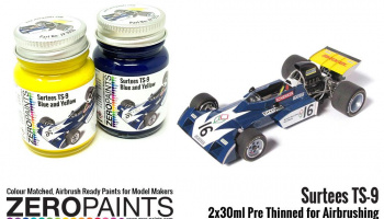 Surtees TS-9 Blue/Yellow Paint Set 2x30ml - Zero Paints