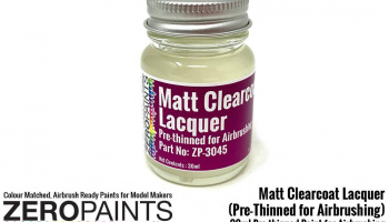 Matt Clearcoat Lacquer 30ml (Pre-Thinned for Airbrushing) - Zero Paints