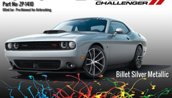 Dodge Challenger Colour Matched Billet Silver Metalic Paints 60ml - Zero Paints