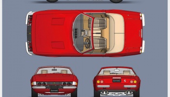 Ferrari 365 GTS/4 Fulldetail Kit - Model Factory Hiro