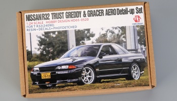 Nissan R32 Trust Greddy & Gracer Aero Detail-up Sets For T R32(24090)(Resin+PE+Decals) - Hobby Design