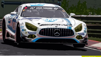 Mercedes AMG GT3 Team Black Falcon - Decalcas