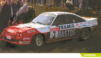 Opel Manta 400 Bastos Texaco Rally Team #3 - Decalcas