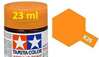 X-26 Clear Orange Acrylic Paint 23ml X26 - Tamiya