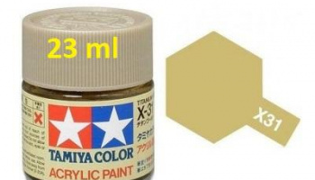 X-31 Titanium Gold Acrylic Paint 23ml X31 - Tamiya