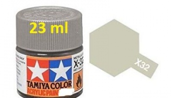 X-32 Titanium Silver Acrylic Paint 23ml X32 - Tamiya