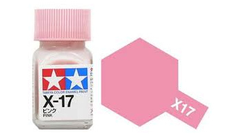 X-17 Pink Enamel Paint X17 - Tamiya