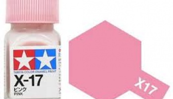 X-17 Pink Enamel Paint X17 - Tamiya