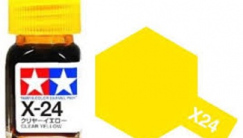 X-24 Clear Yellow Enamel Paint X24 - Tamiya