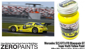 Mercedes SLS GT3 #70 Blancpain GT Team Viatti Yellow - Zero Paints