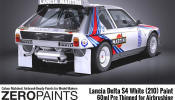 Lancia Delta S4 Rally 1986 Monte Carlo Rally White (210) Paint 60ml - Zero Paints