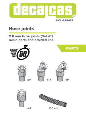 0.8mm Hose Joints set 1, 1/20 - Decalcas