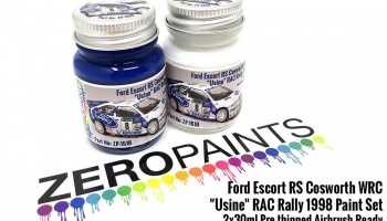 Ford Escort RS Cosworth WRC "Usine" RAC Rally 1998 Paint Set 2x30ml - Zero Paints