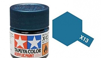 X-13 Metallic Blue Acrylic Paint Mini X13 - Tamiya