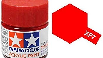 XF-7  Flat Red Acrylic Paint Mini XF7 - Tamiya