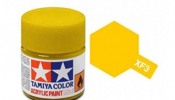 XF-3 Flat Yellow Acrylic Paint Mini XF3 - Tamiya