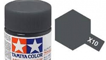 X-10 Gun Metal Acrylic Paint Mini X10 - Tamiya