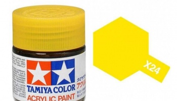 X-24 Clear Yellow Acrylic Paint Mini X24 - Tamiya