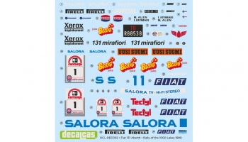 Fiat 131 Abarth Fiat Rally / ASA 1/24 - Decalcas