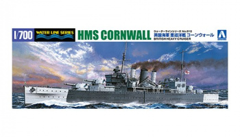 Waterline Series No.810 HMS Cornwall British Heavy Cruiser 1/700 - Aoshima