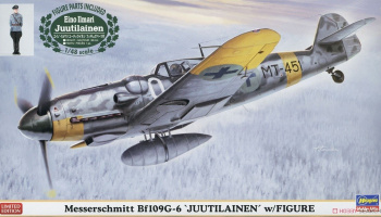Messerschmitt Bf109G-6 'Juutilainen' w/Figure  1/48 - Hasegawa