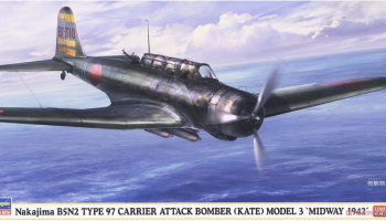Nakajima B5N2 Type 97 Carrier Attack Bomber (Kate) Model 3 'Midway 1942' 1/48 - Hasegawa