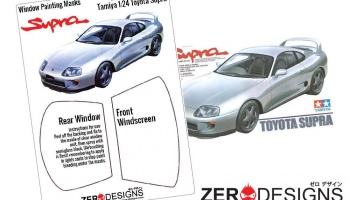 Toyota Supra Window Painting Masks (Tamiya) - Zero Paints