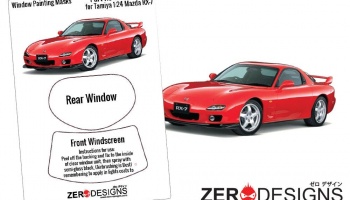 Mazda RX-7 FD3S Window Painting Masks (Tamiya) - Zero Paints