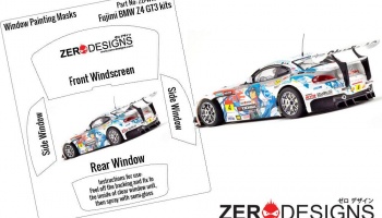 BMW Z4 GT3 Window Painting Masks (Fujimi) - Zero Paints