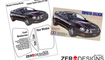 Toyota Celica GT-Four Window Painting Masks (Tamiya) - Zero Paints