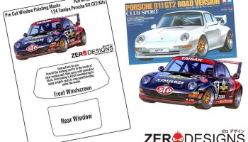 Porsche 911 GT2 Window Painting Masks (Tamiya) - Zero Paints