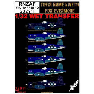 1/32 RNZAF F4U-1A/F4U-1D wet transfers