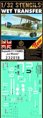 1/32 Sopwith F.1 Camel - Le Rhone Stencils