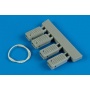 1/32 Universal Navy Wheel Chock with Nylon Rope -