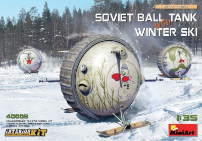 1/35 Soviet Ball Tank with Winter Ski. Interior Kit - MiniArt