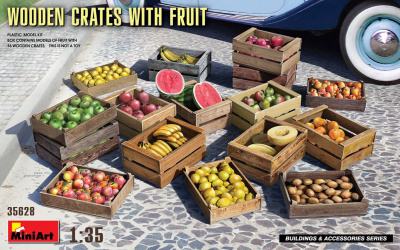 1/35 Wooden Crates with Fruit - Miniart