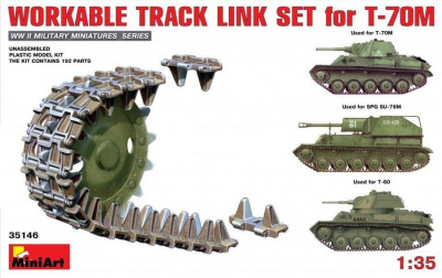 1/35 Workable Track Link Set for T-70M Light Tank