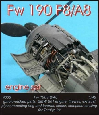 1/48 Fw 190 A8 - engine set for TAM (BMW-801)