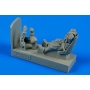 1/48 German WWII Luftwaffe Pilot with seat for Bf